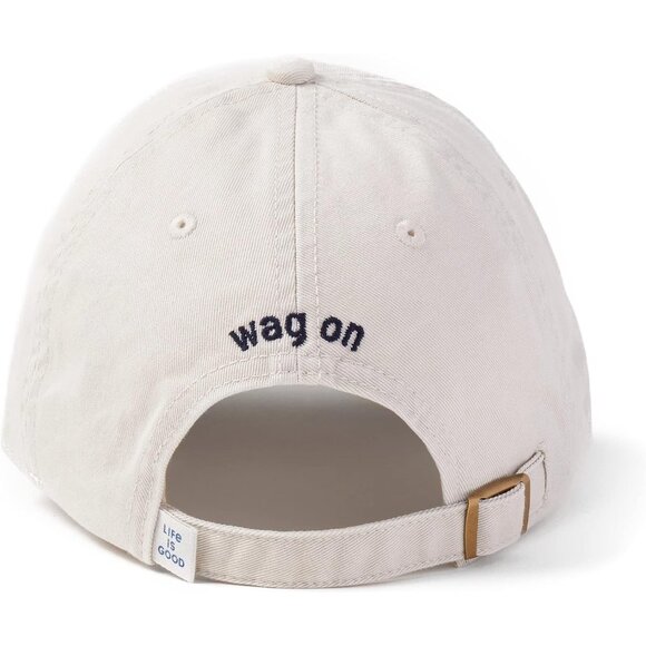 Men Chill Wag on Dog Bone Cap-Adjustable Embroidered Graphic Baseball Hat - Picture 4 of 6